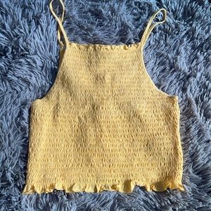 Simple high neck crop top